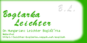 boglarka leichter business card